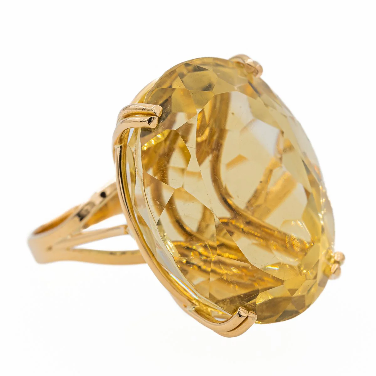 Bague en Or jaune et Citrine - Image 5