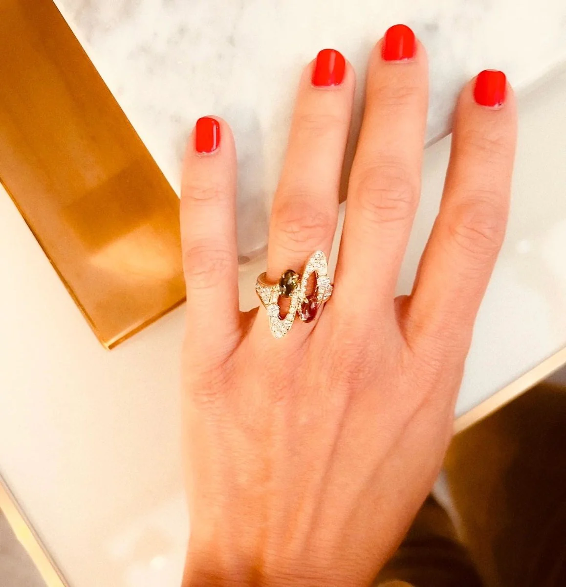 Bague or jaune de la maison Bvlgari modèle Elisia - Image 6