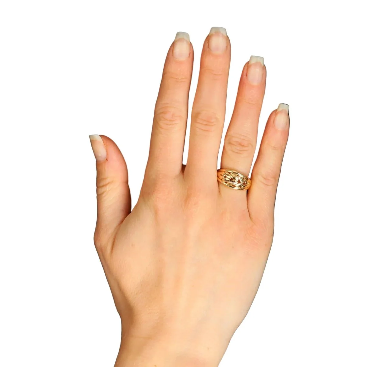 Bague Dôme en or jaune - Image 2