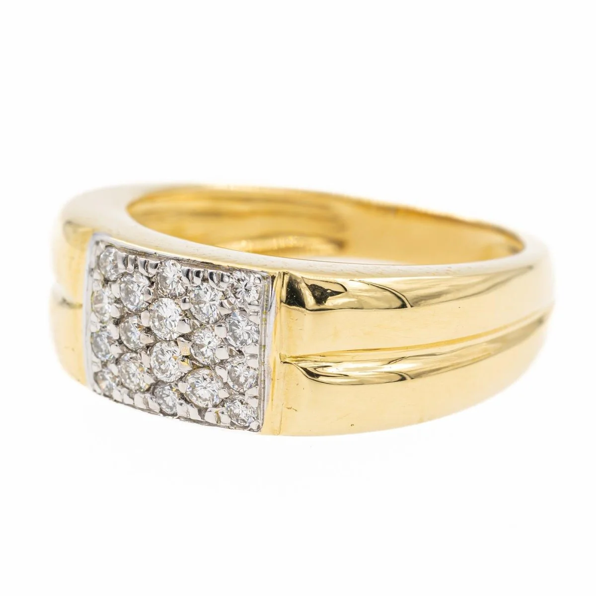 Bague Or jaune diamant - Image 2