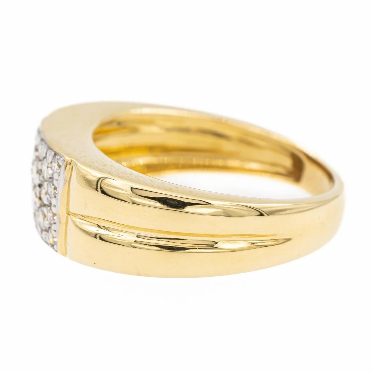 Bague Or jaune diamant - Image 3