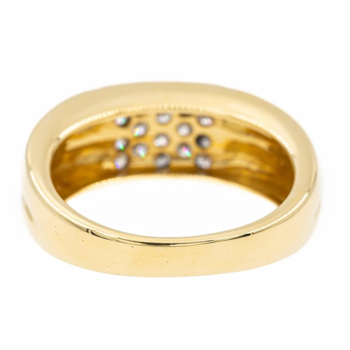Bague Or jaune diamant - Image 5