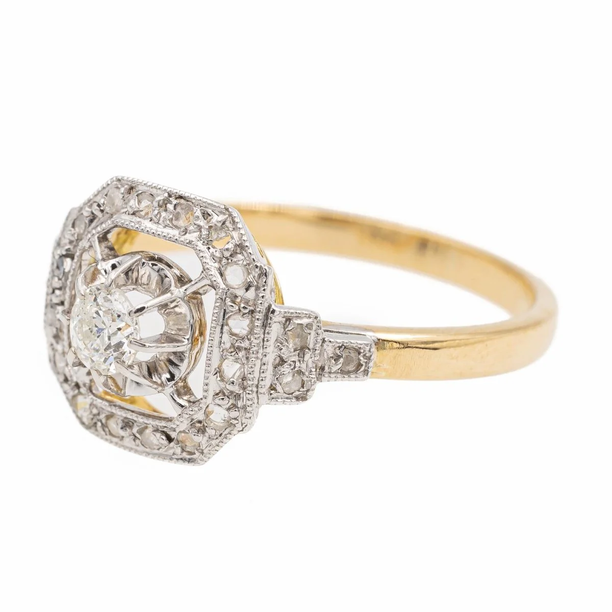 Bague Or jaune Diamant - Image 3