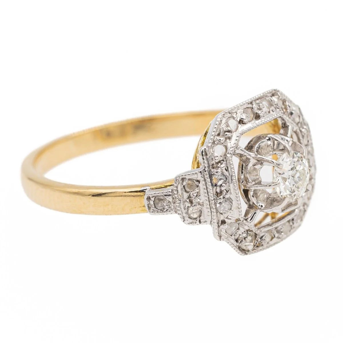 Bague Or jaune Diamant - Image 7