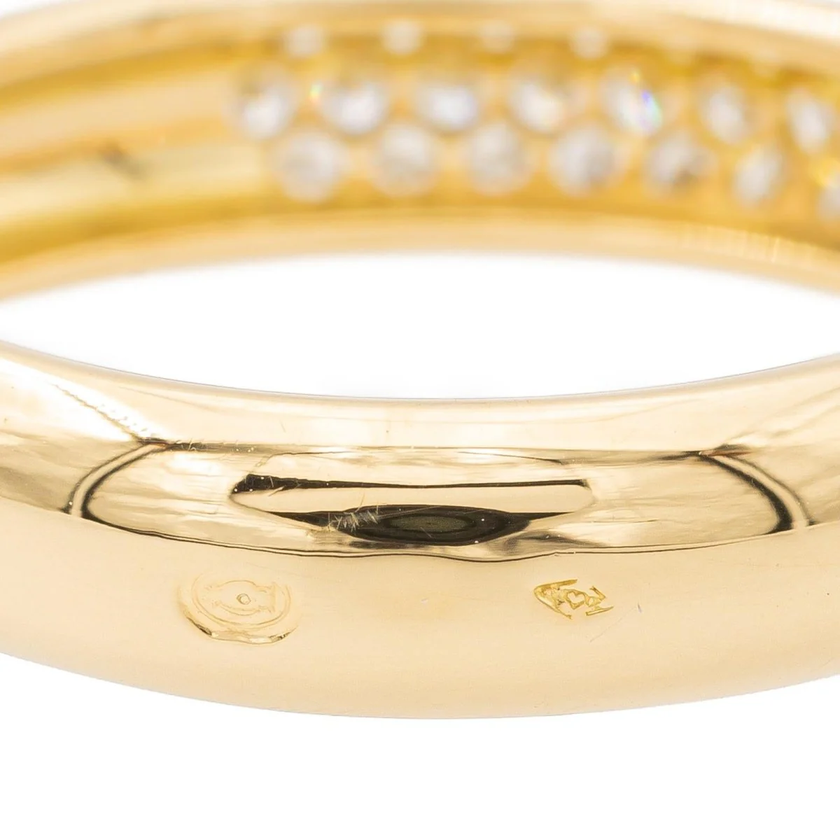 Bague en or jaune et diamants - Image 6