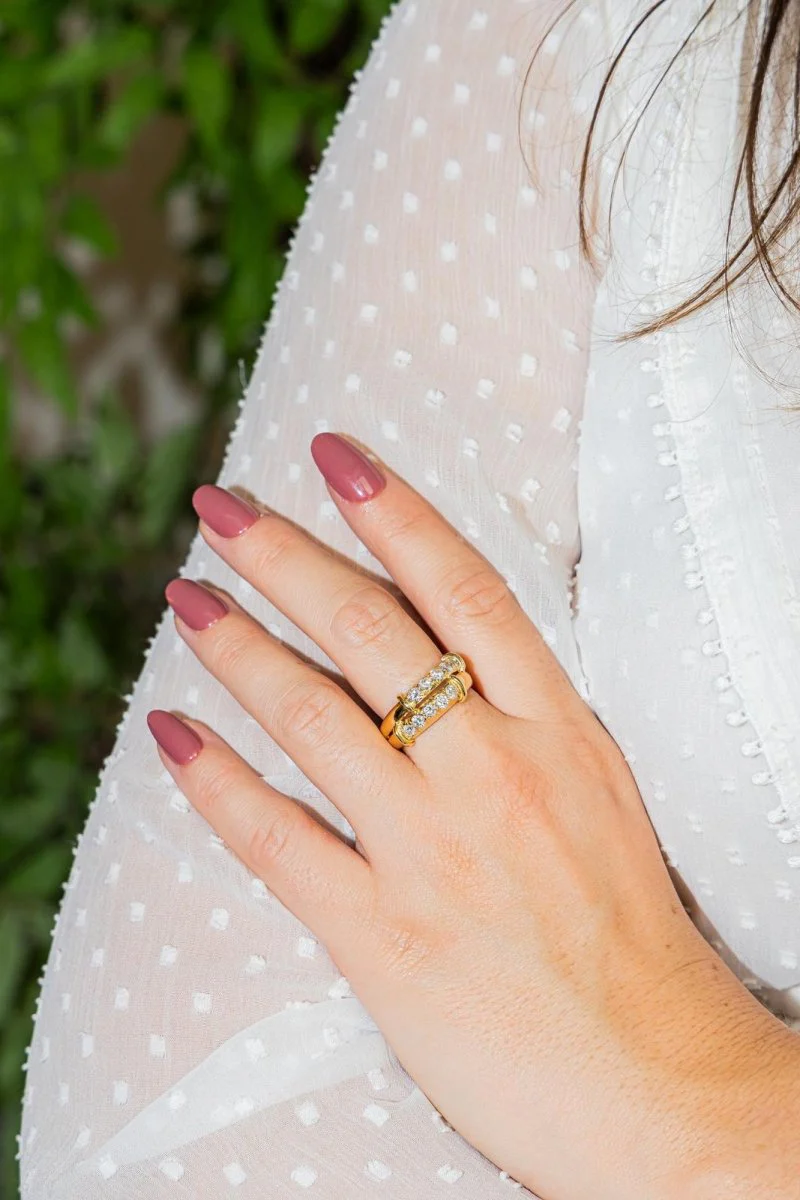 Bague Or jaune Diamant - Image 2