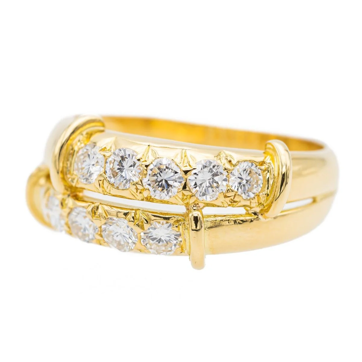 Bague Or jaune Diamant - Image 3
