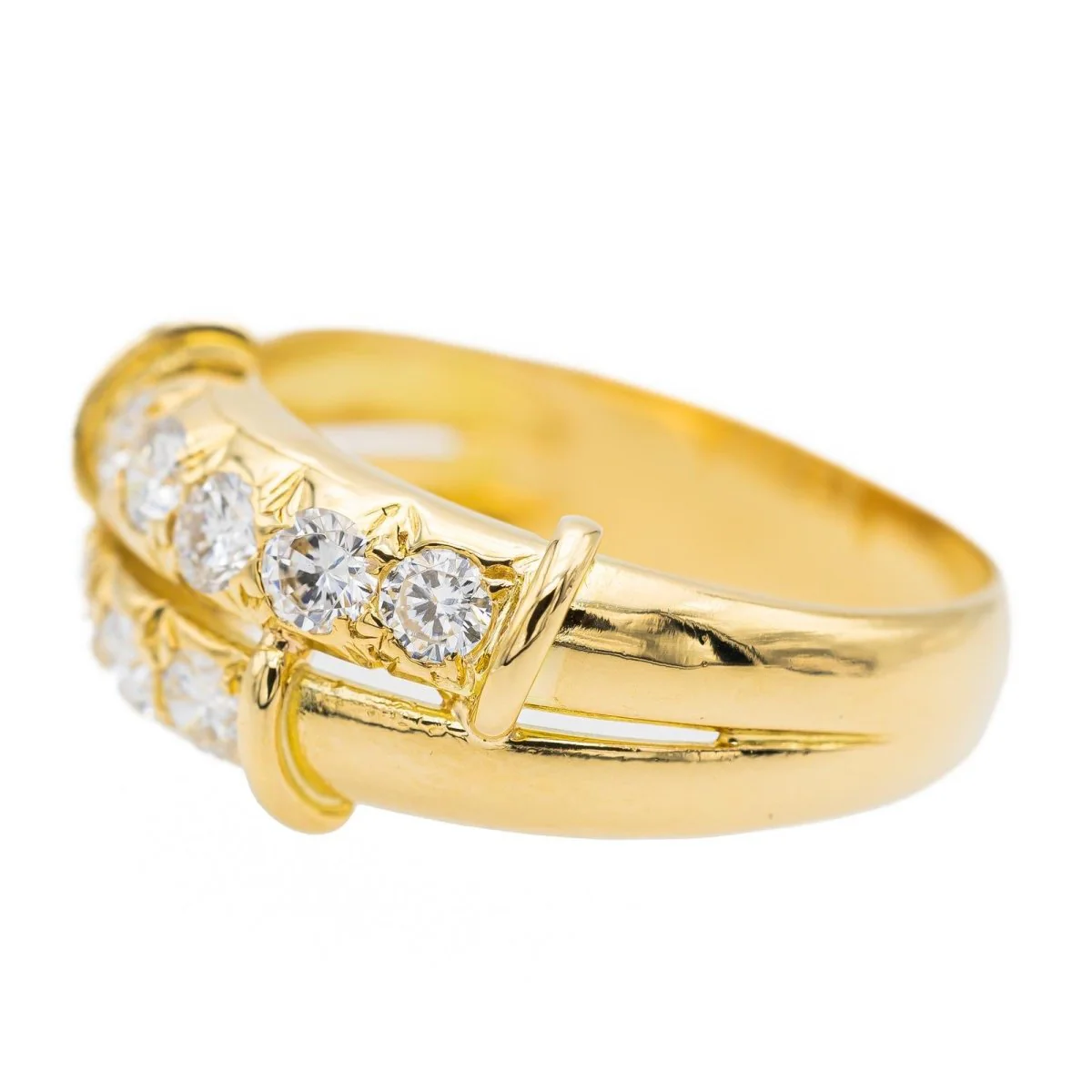 Bague Or jaune Diamant - Image 4