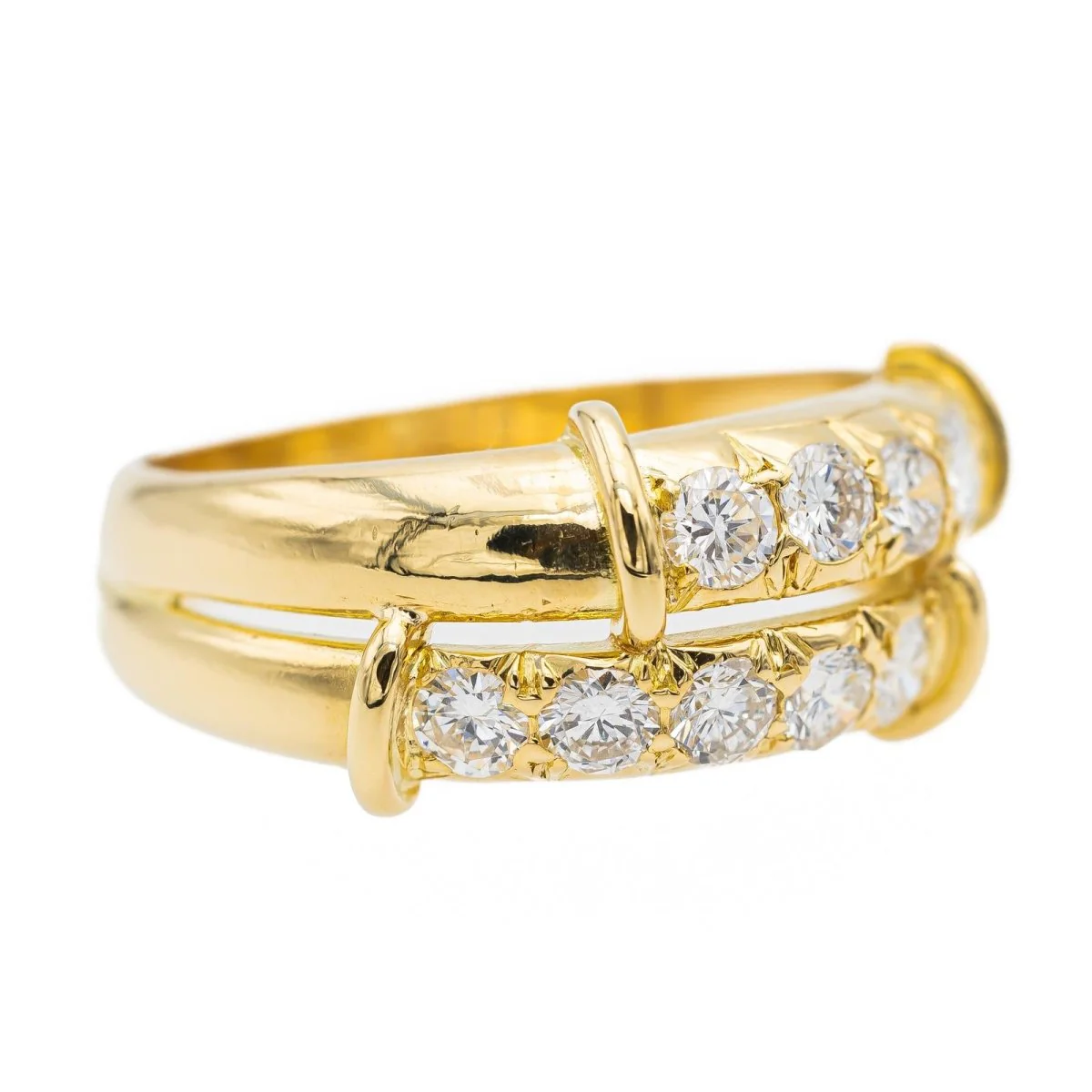 Bague Or jaune Diamant - Image 7