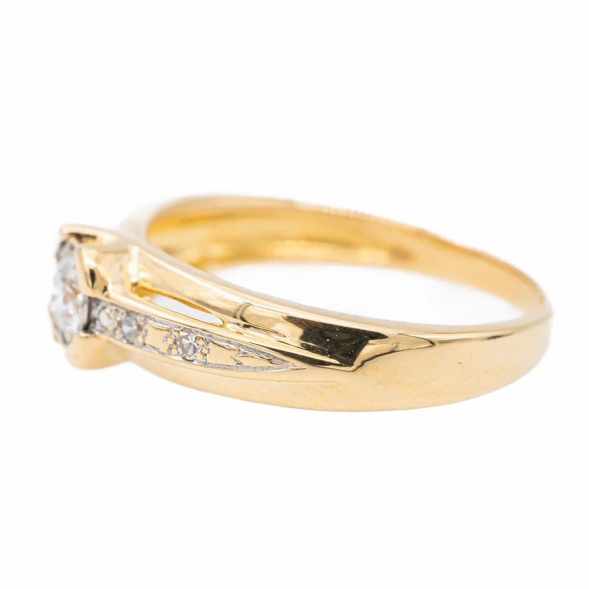 Bague Or jaune Diamant - Image 3