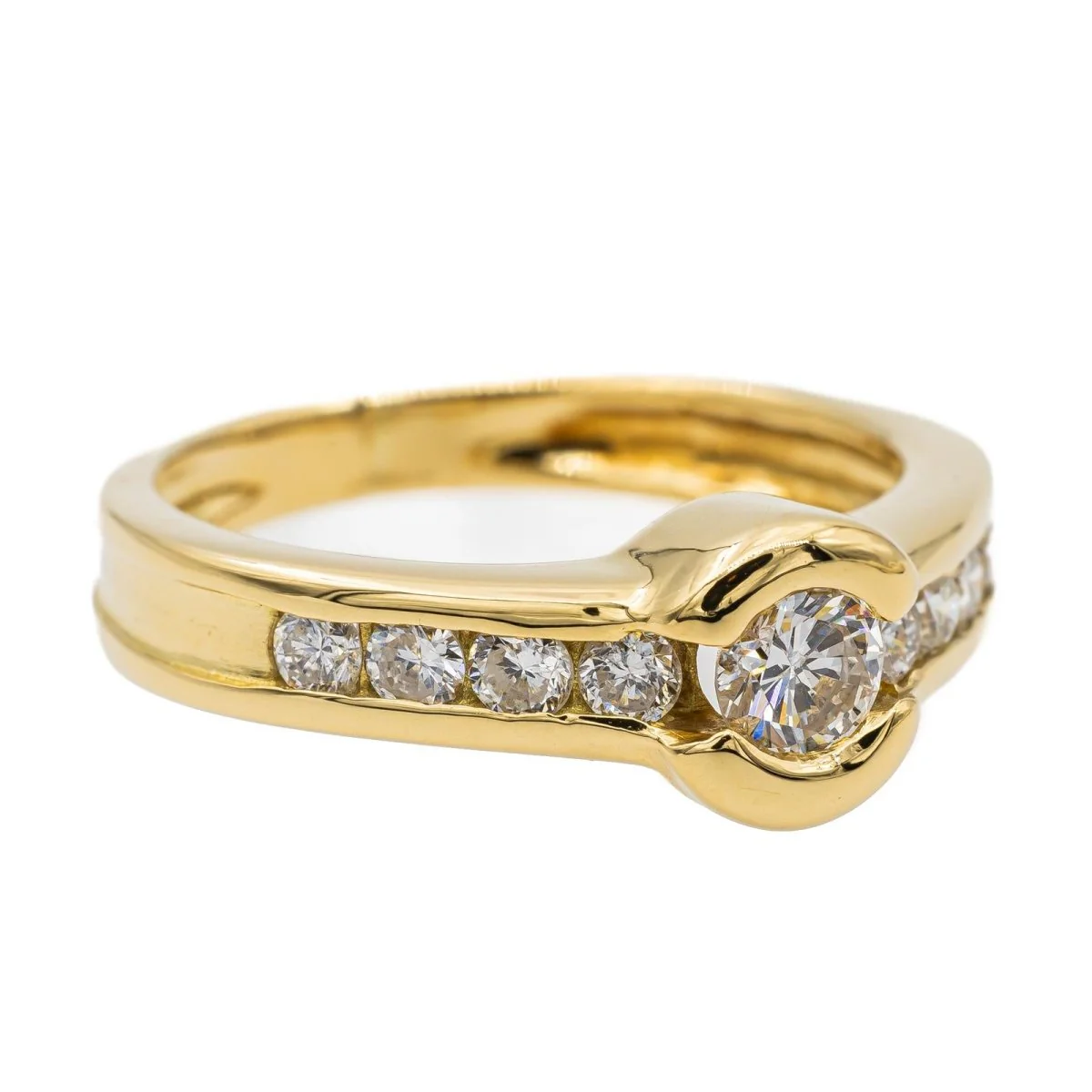 Bague Or jaune Diamant - Image 7
