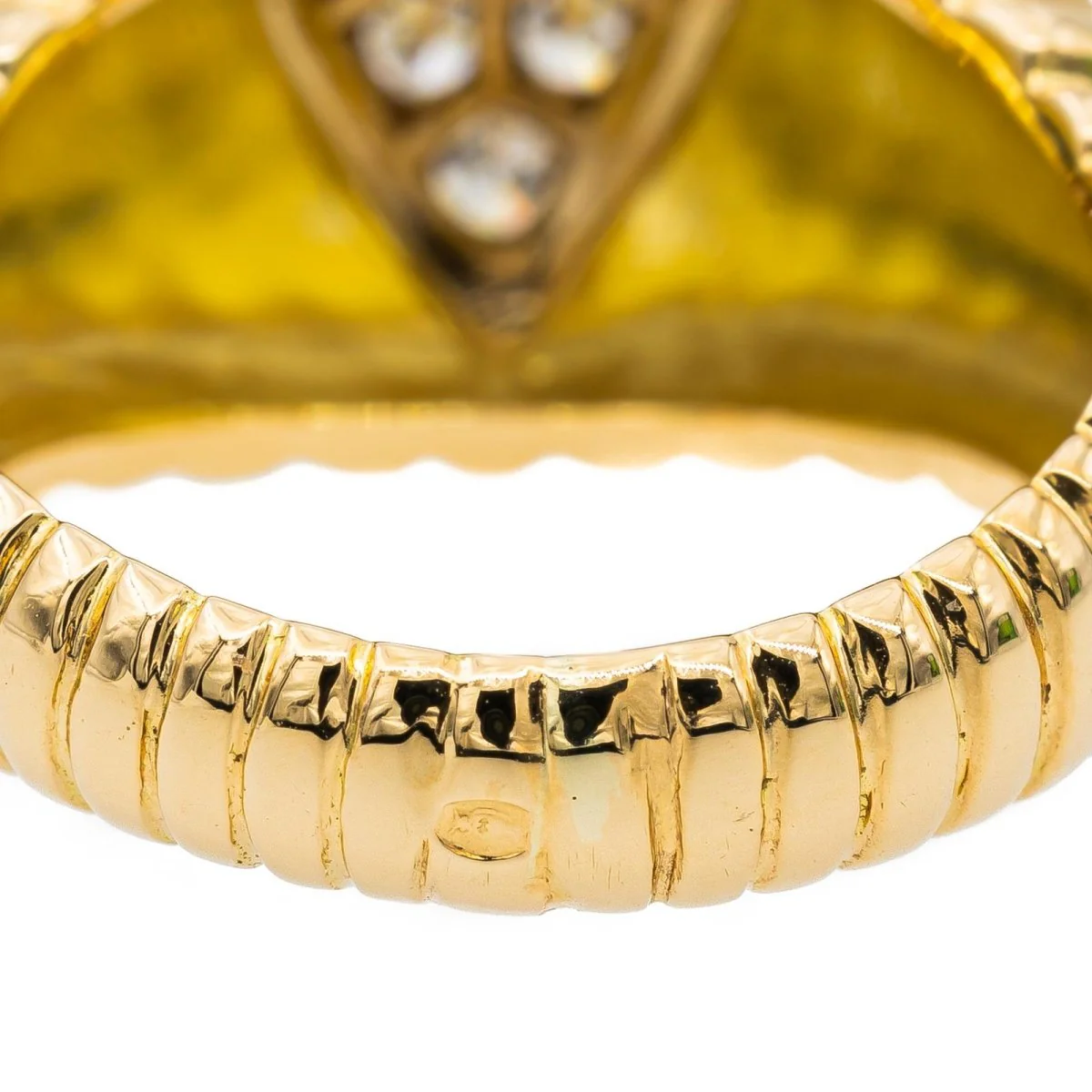 Bague en or jaune et diamant - Image 6
