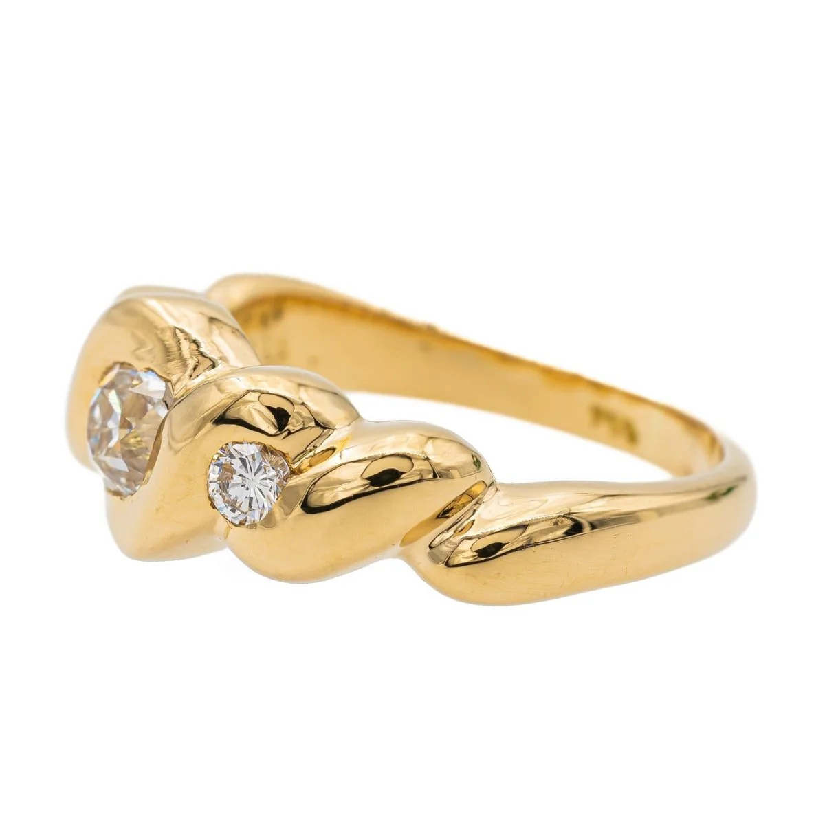 Bague Or jaune Diamant - Image 4