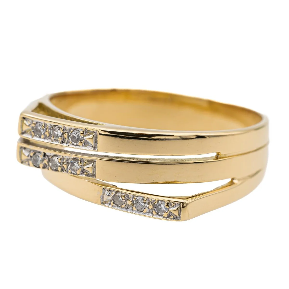 Bague Or jaune Diamant - Image 3