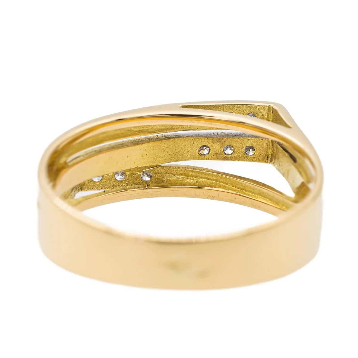 Bague Or jaune Diamant - Image 5