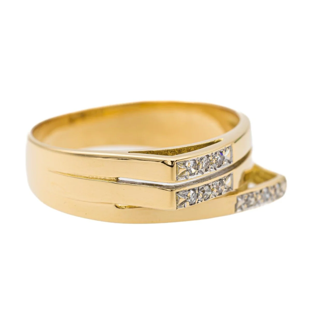 Bague Or jaune Diamant - Image 7
