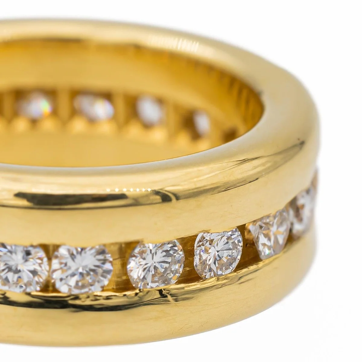 Alliance en or jaune et diamant - Image 4