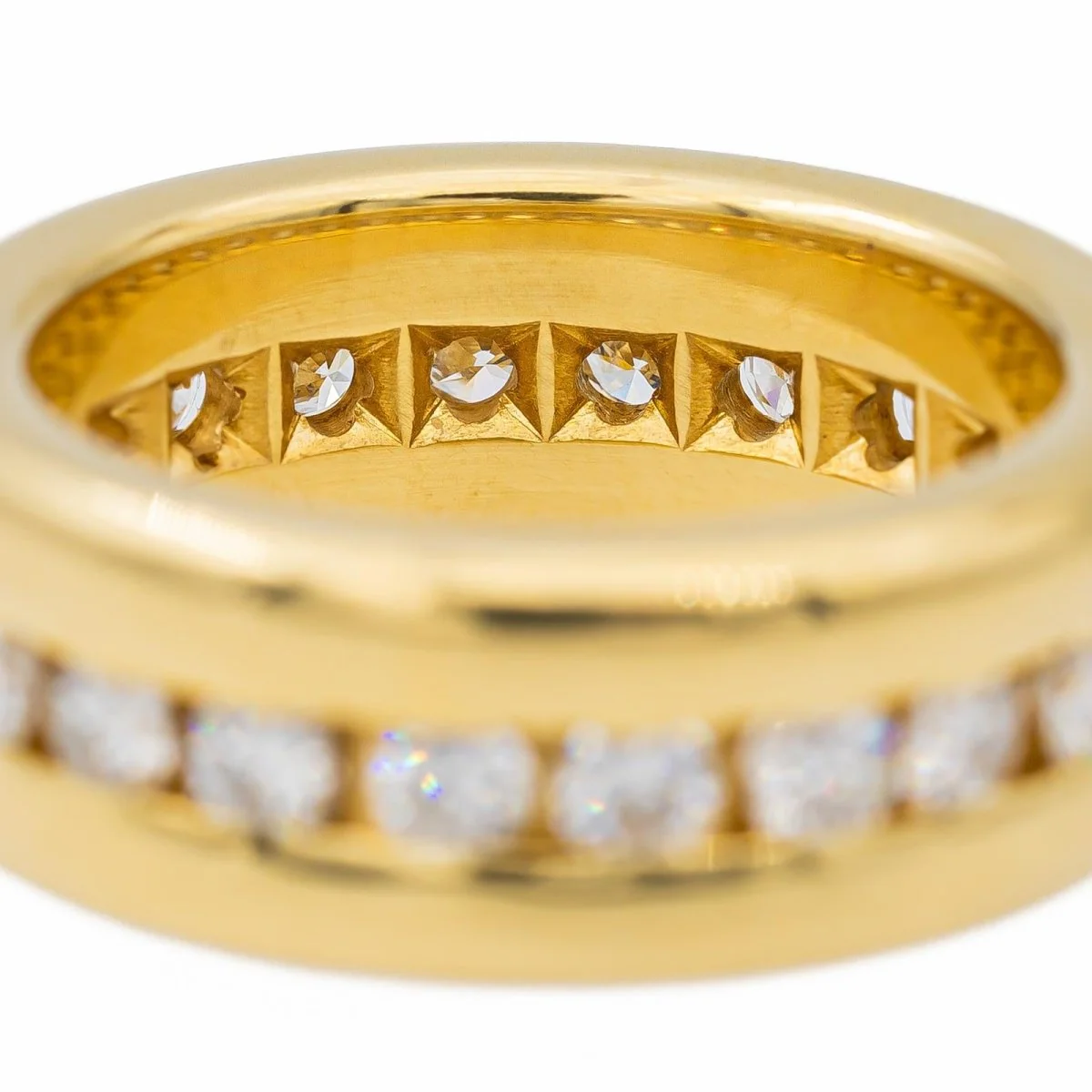 Alliance en or jaune et diamant - Image 5