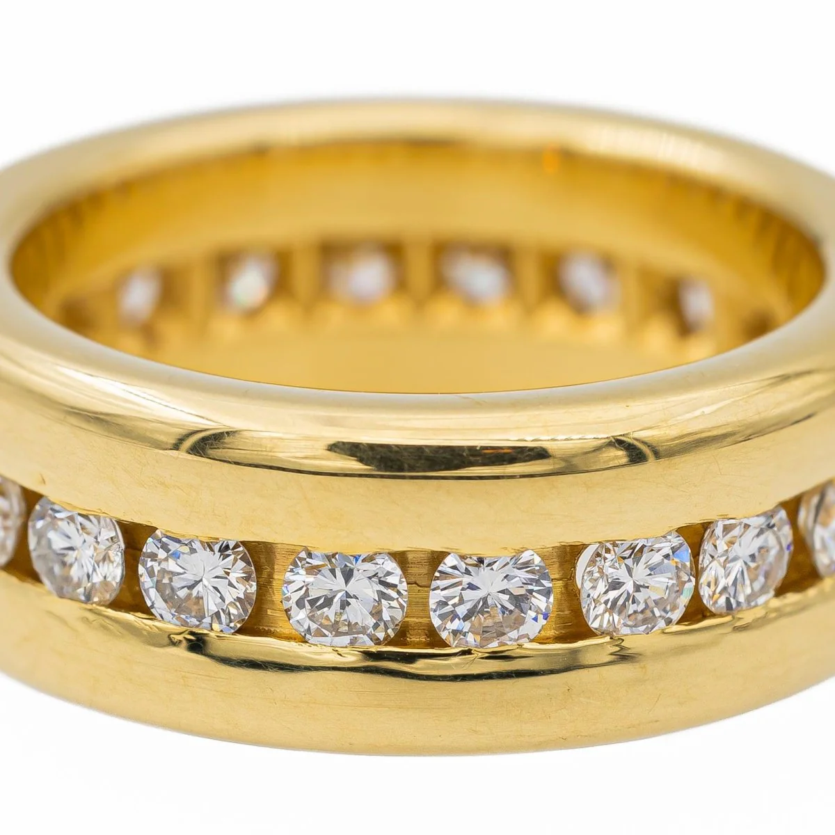 Alliance en or jaune et diamant - Image 6