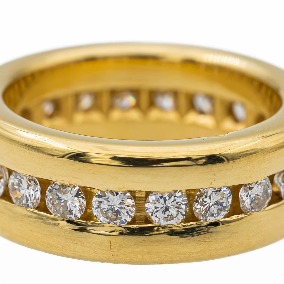 Alliance en or jaune et diamant - Image 7