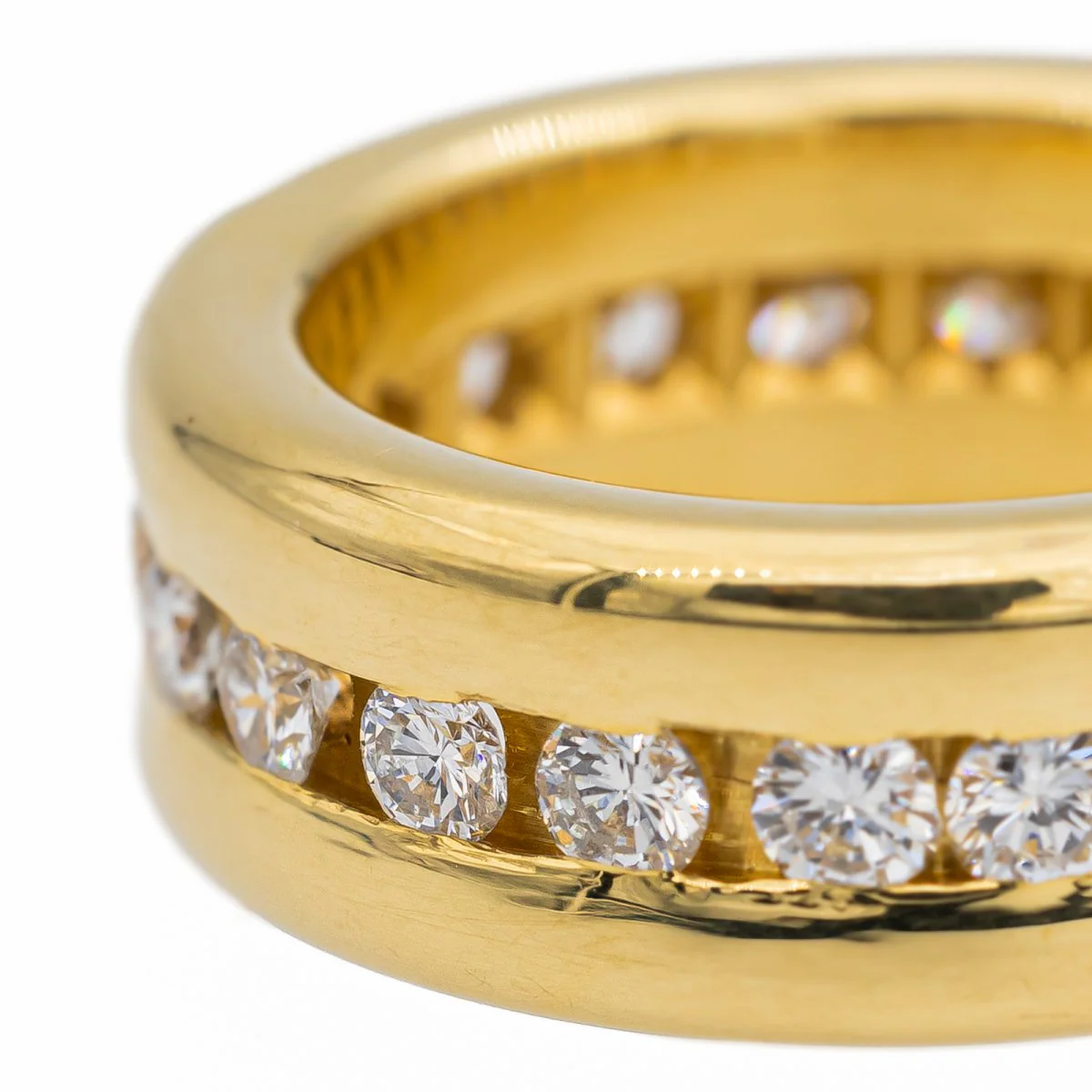 Alliance en or jaune et diamant - Image 8