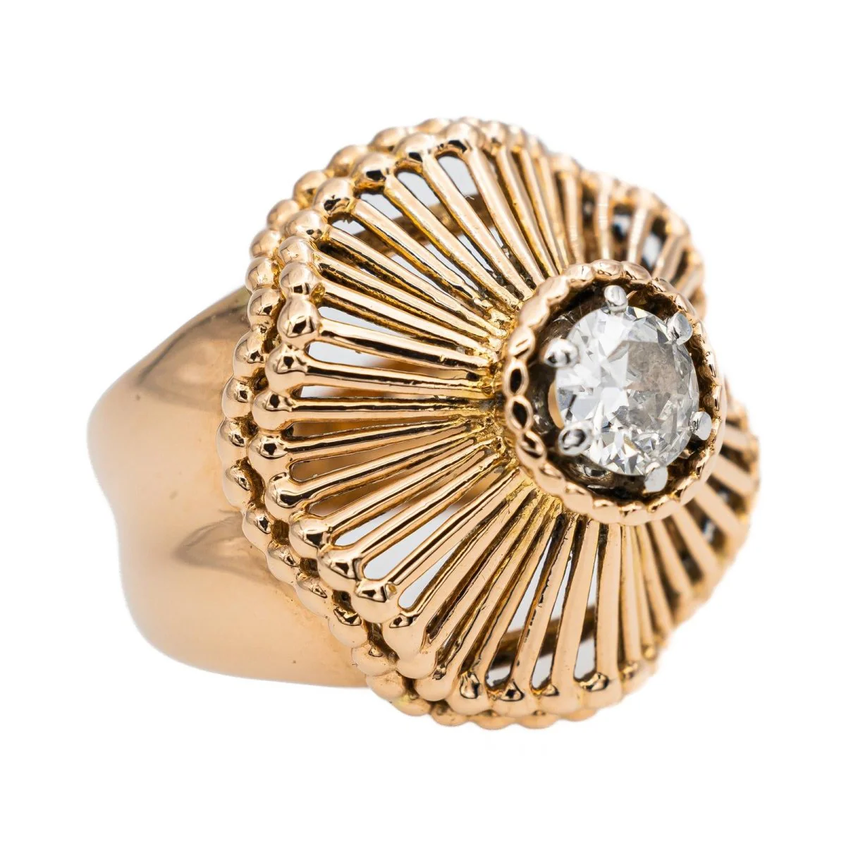 Bague Or jaune Diamant - Image 7