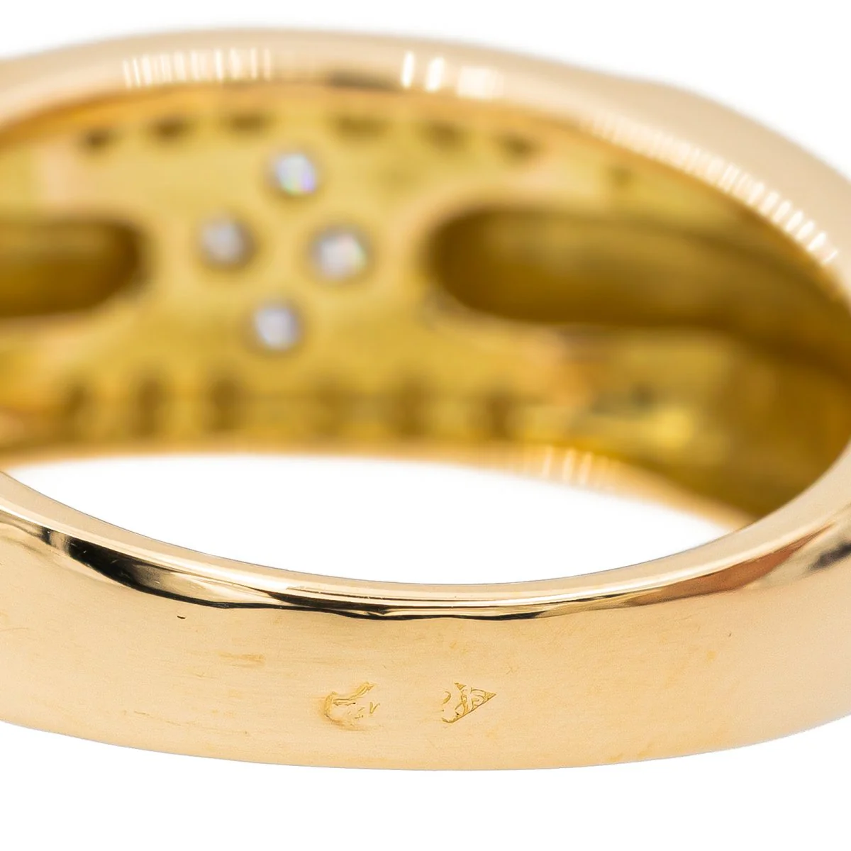 Bague or jaune, or blanc et diamant - Image 6