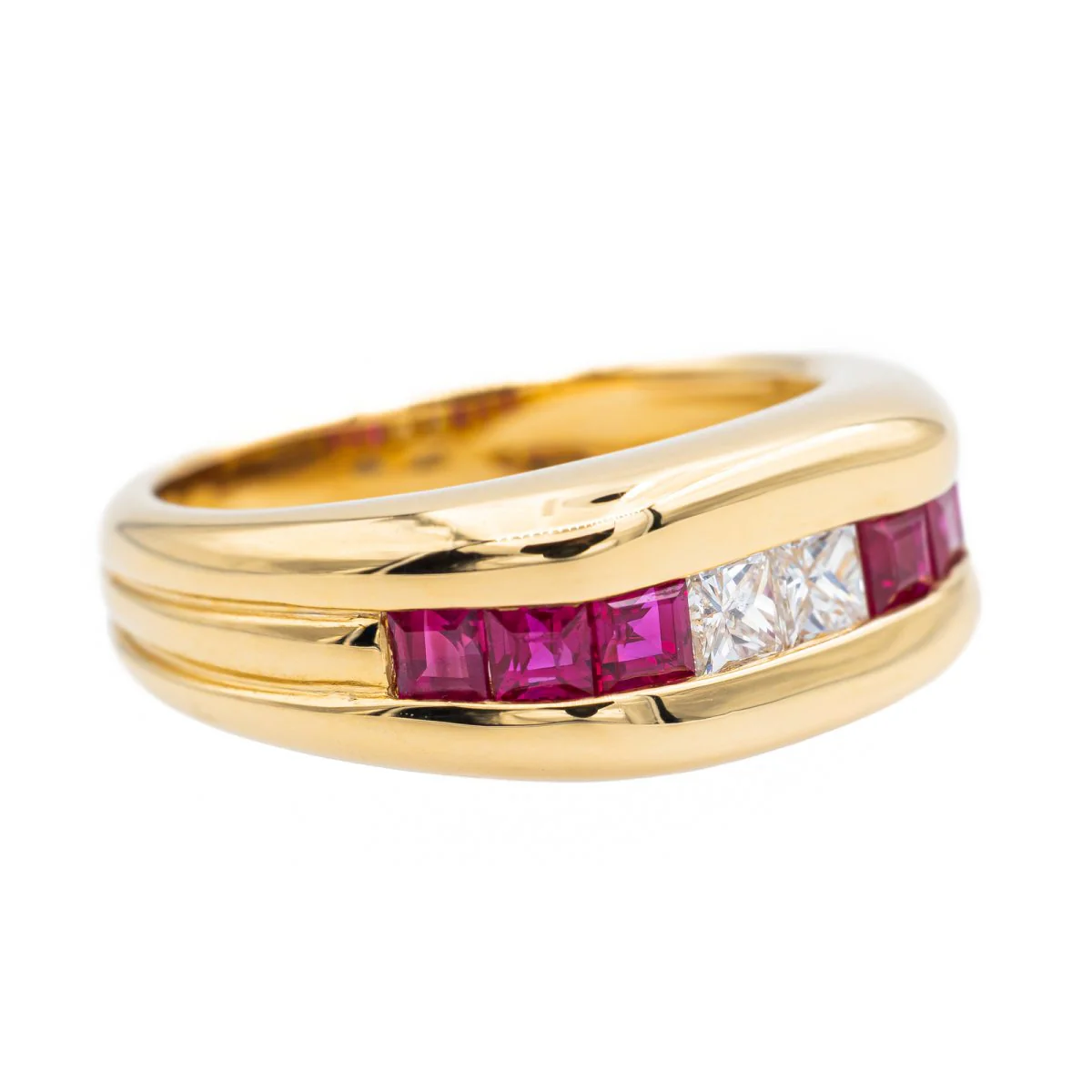 Bague Or jaune Diamant - Image 7