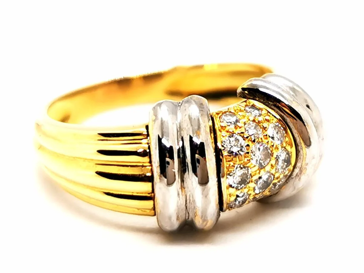Bague Or jaune Diamant - Image 2