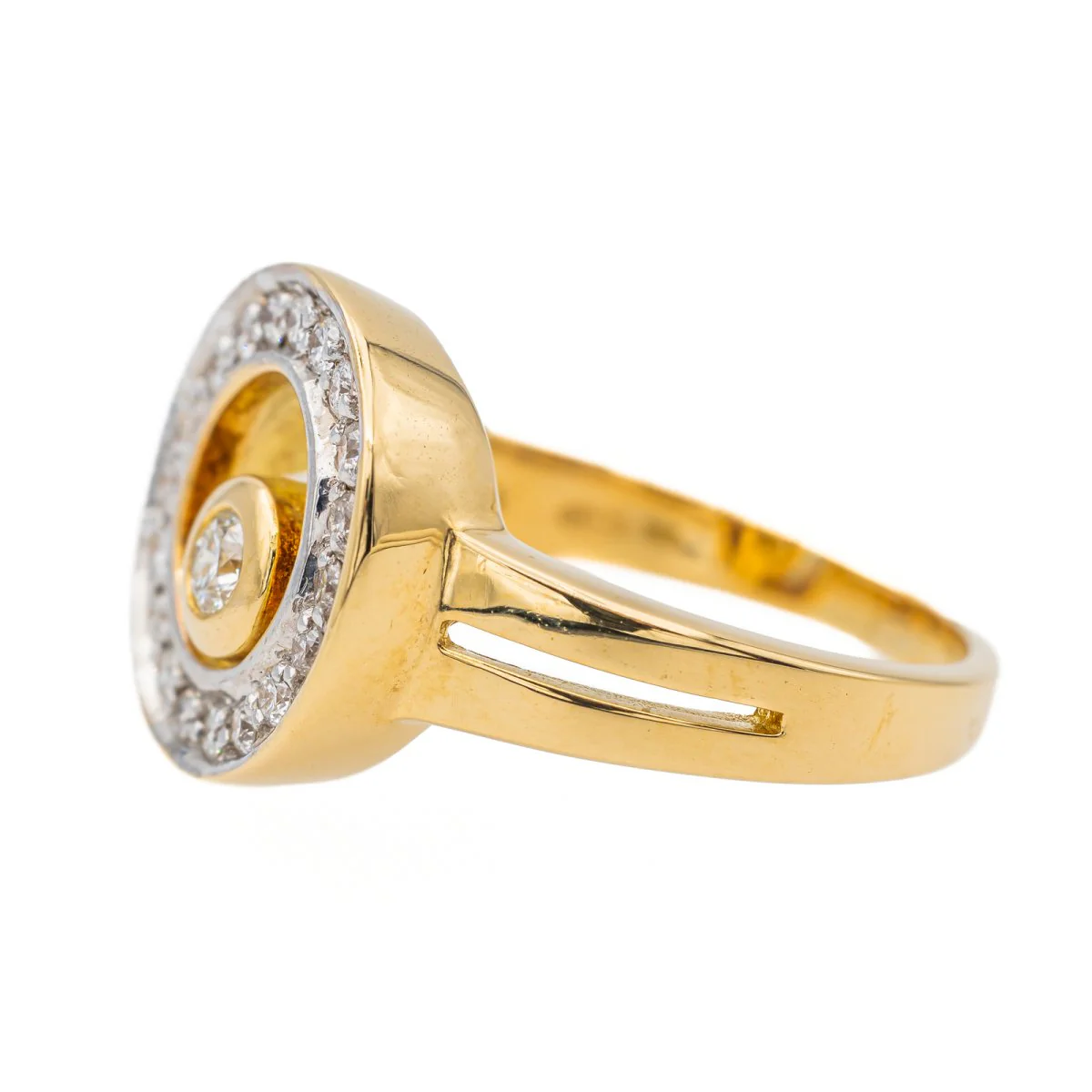 Bague en or jaune et diamants - Image 4