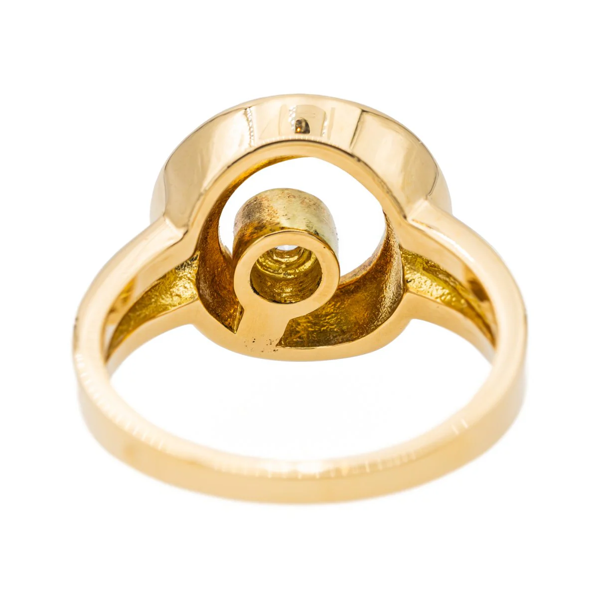 Bague en or jaune et diamants - Image 5