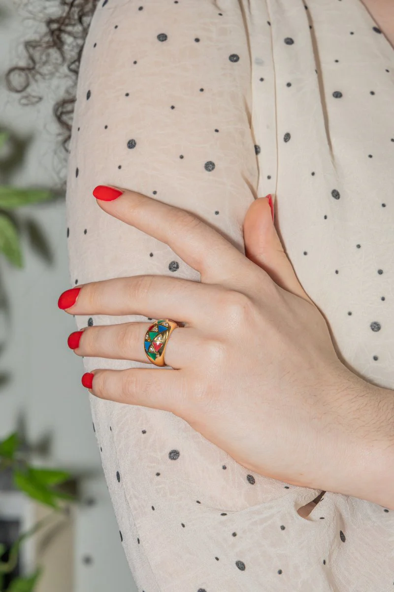 Bague Or jaune Diamant - Image 2