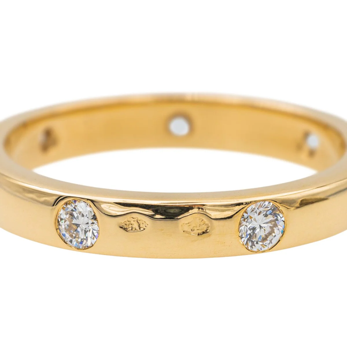 Bague en Or Jaune Pavée de Diamants - Image 7