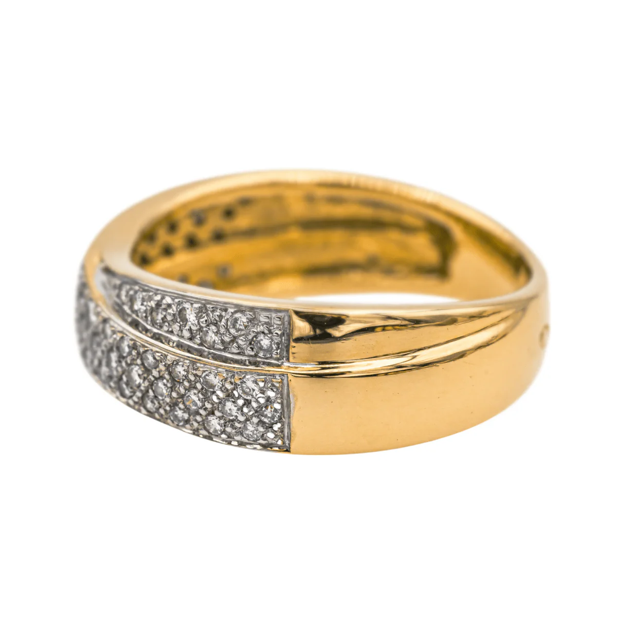 Bague en or jaune et diamants - Image 4