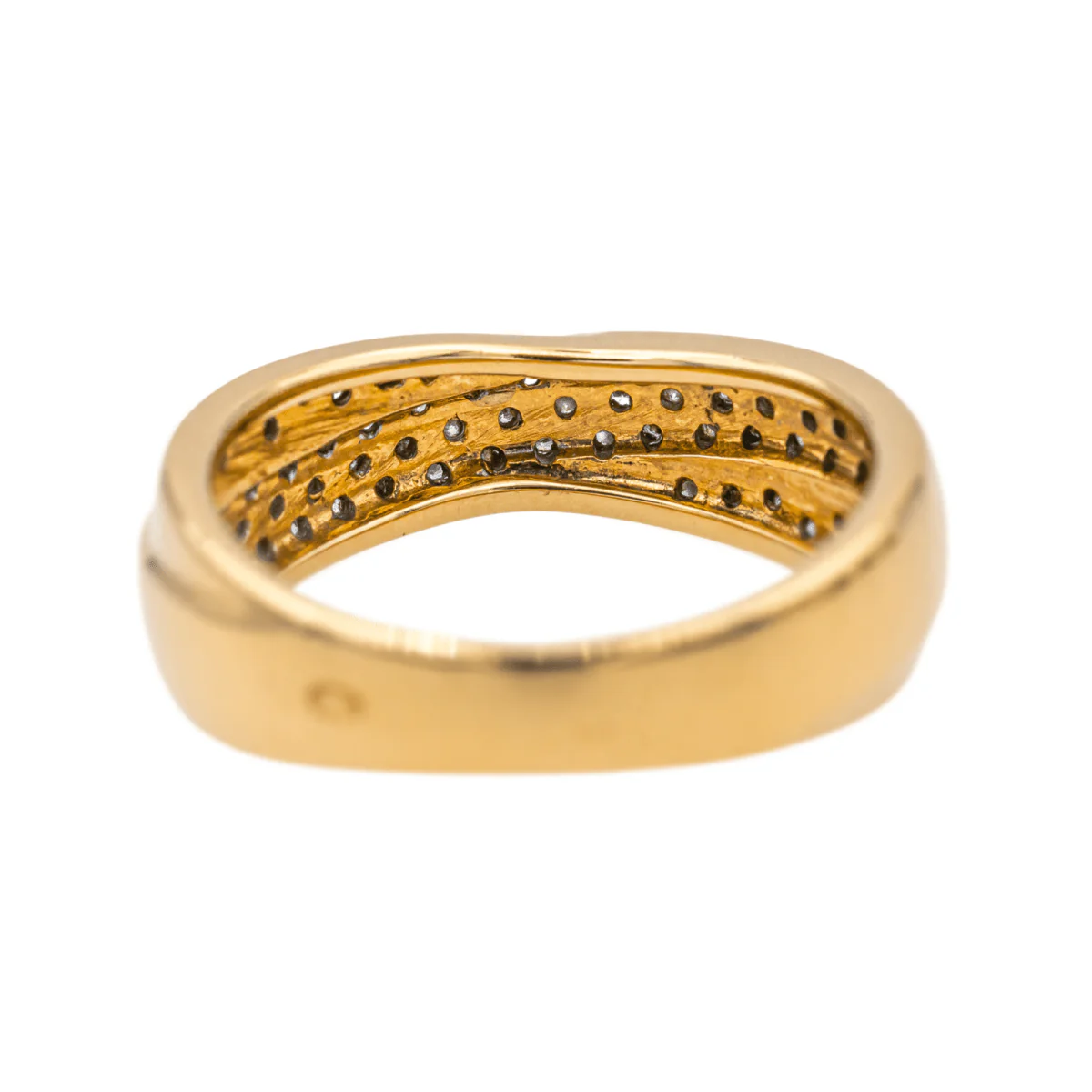 Bague en or jaune et diamants - Image 5