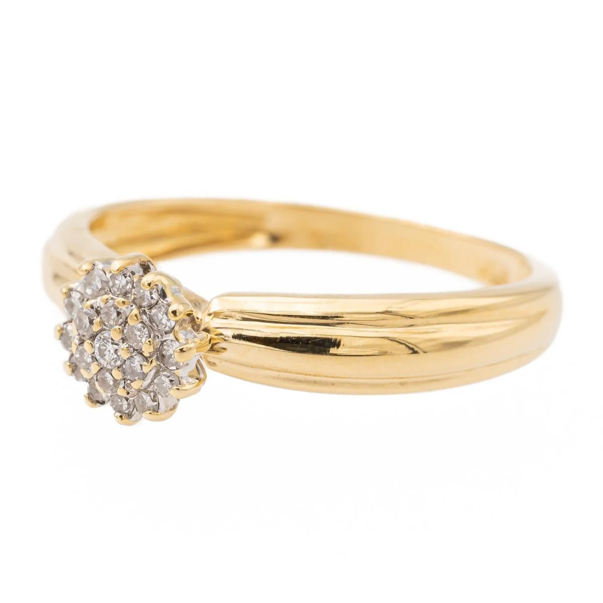 Bague or jaune  Diamant - Image 3
