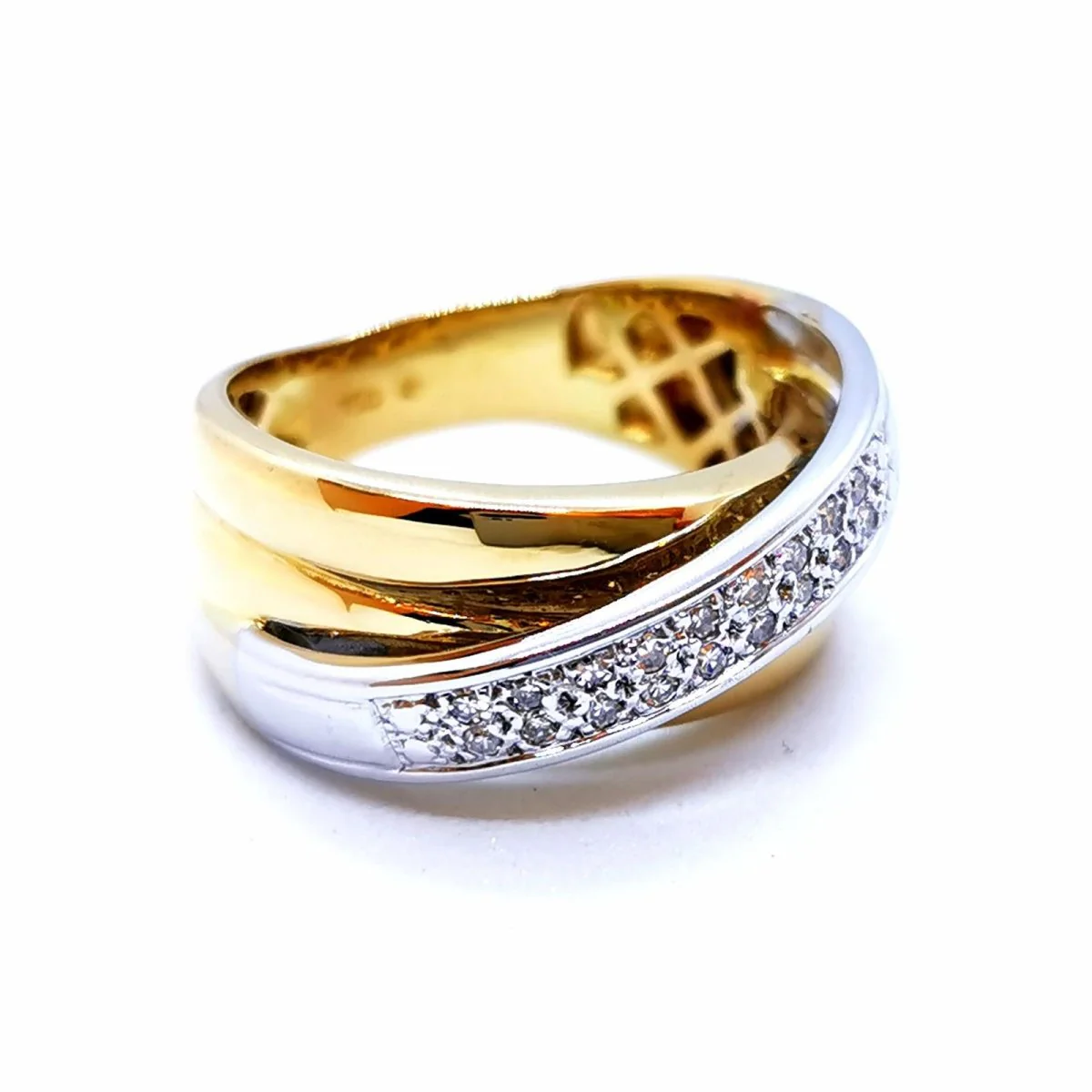 Bague Or jaune Diamant - Image 2