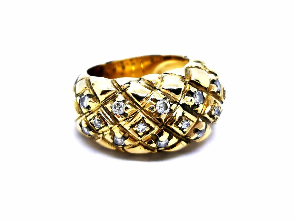 Bague Or jaune Diamant - Image 7