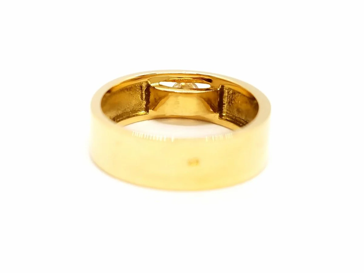 Bague Or jaune Diamant - Image 5