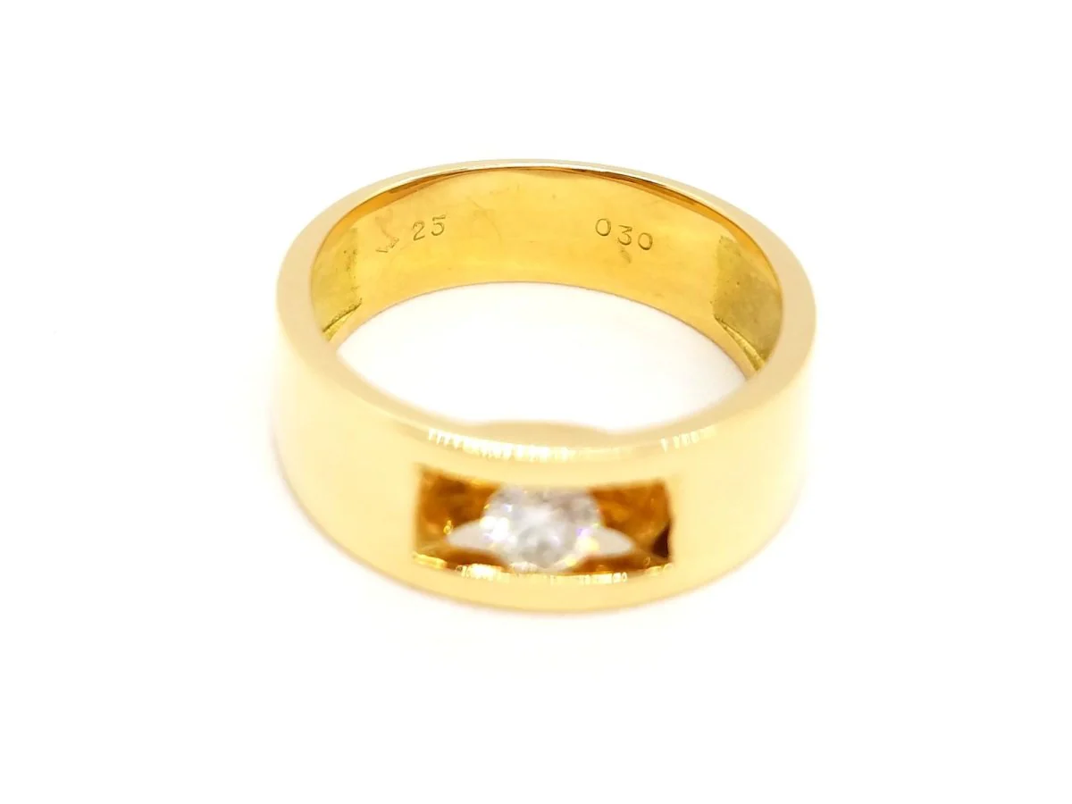 Bague Or jaune Diamant - Image 7