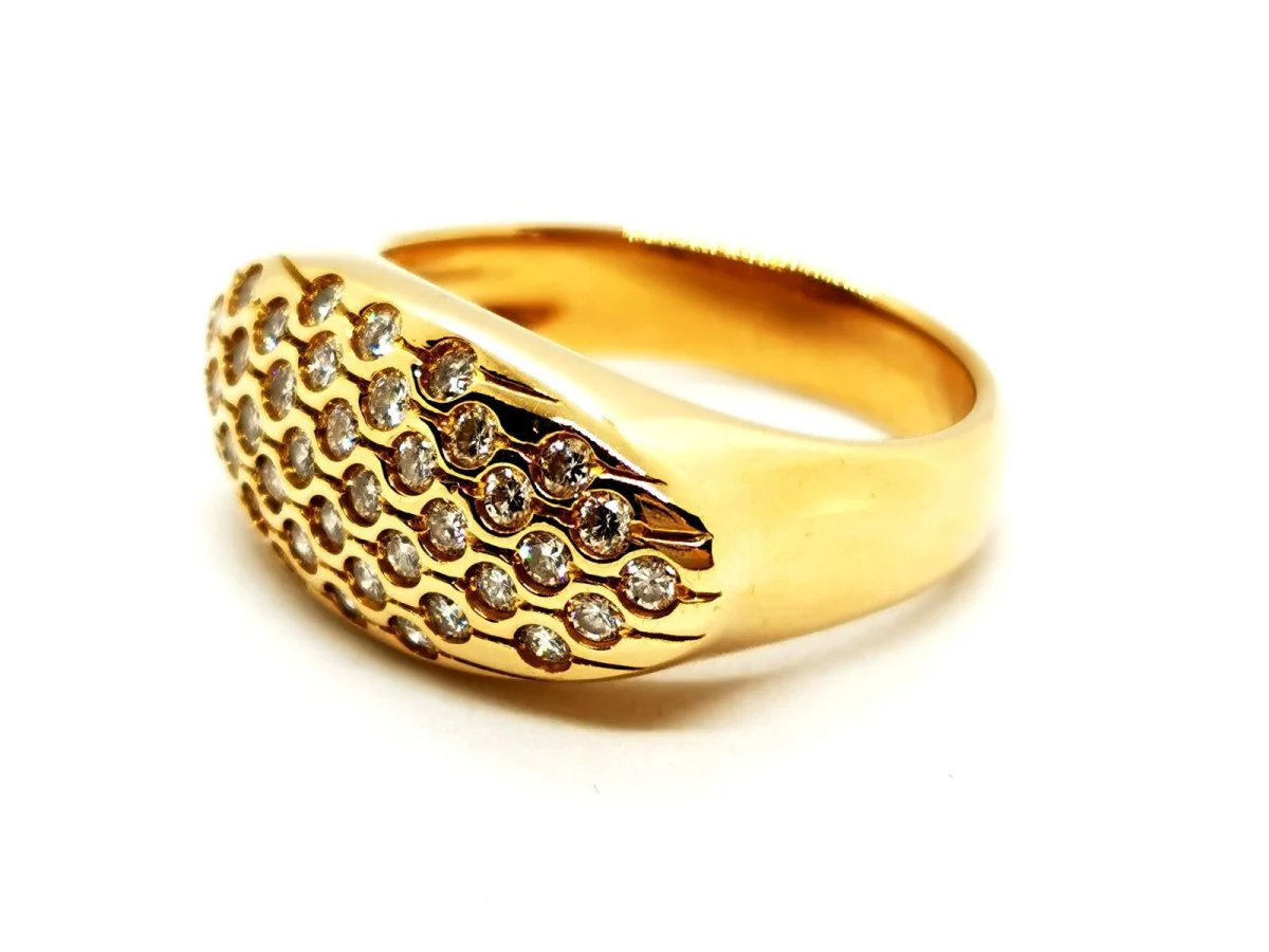 Bague Or jaune Diamant - Image 3