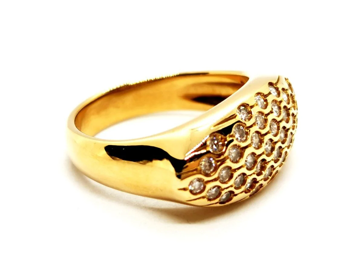 Bague Or jaune Diamant - Image 6