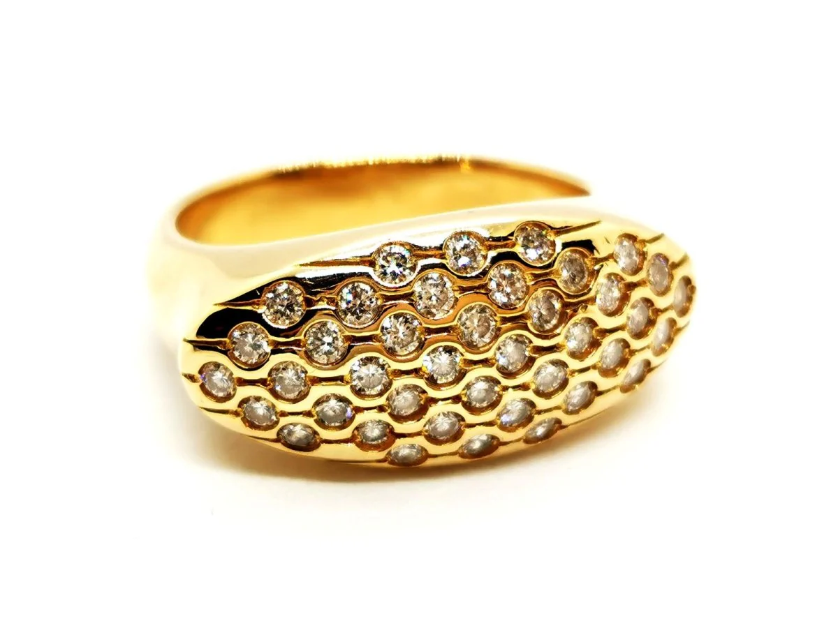 Bague Or jaune Diamant - Image 7