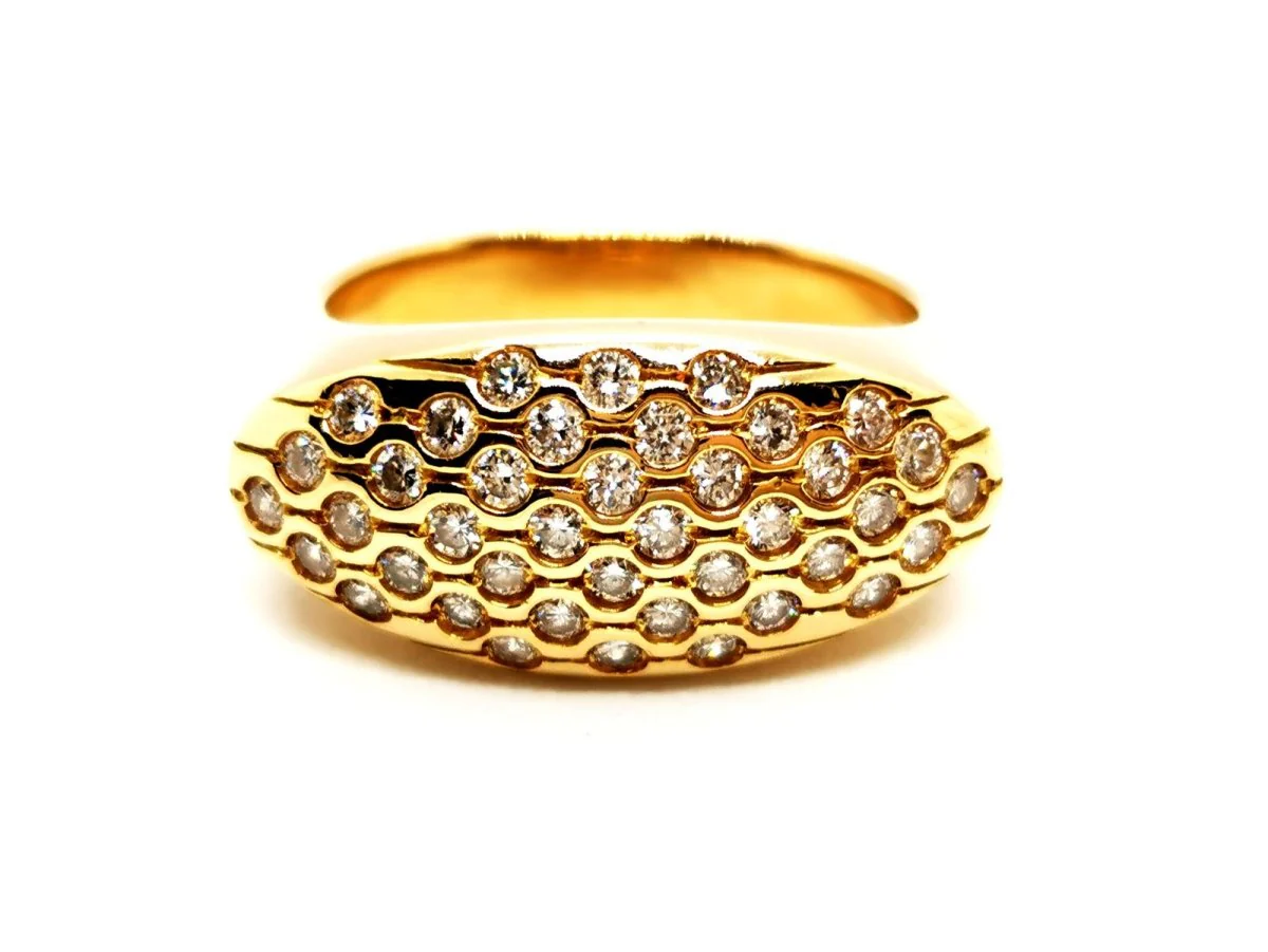Bague Or jaune Diamant - Image 8