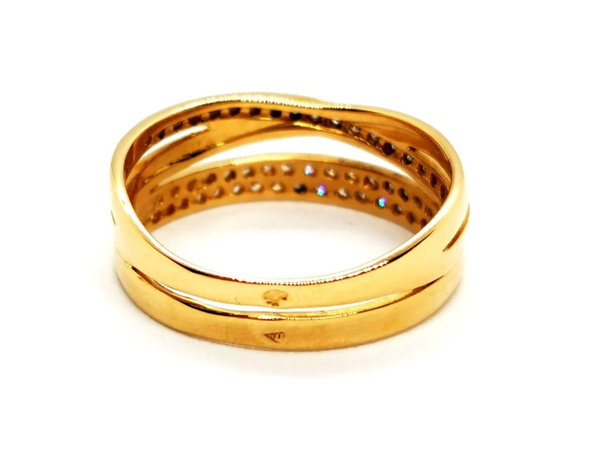 Bague Or jaune Diamant - Image 7