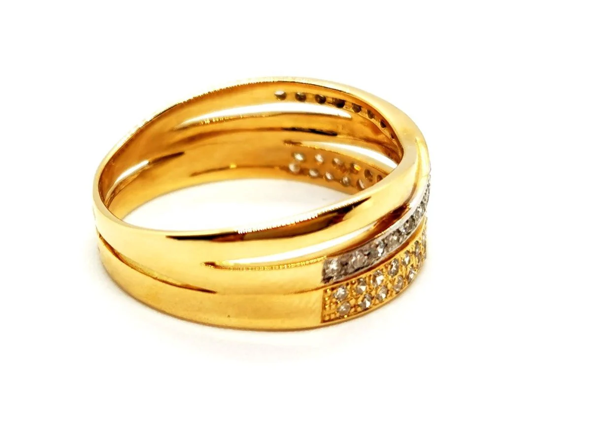Bague Or jaune Diamant - Image 8