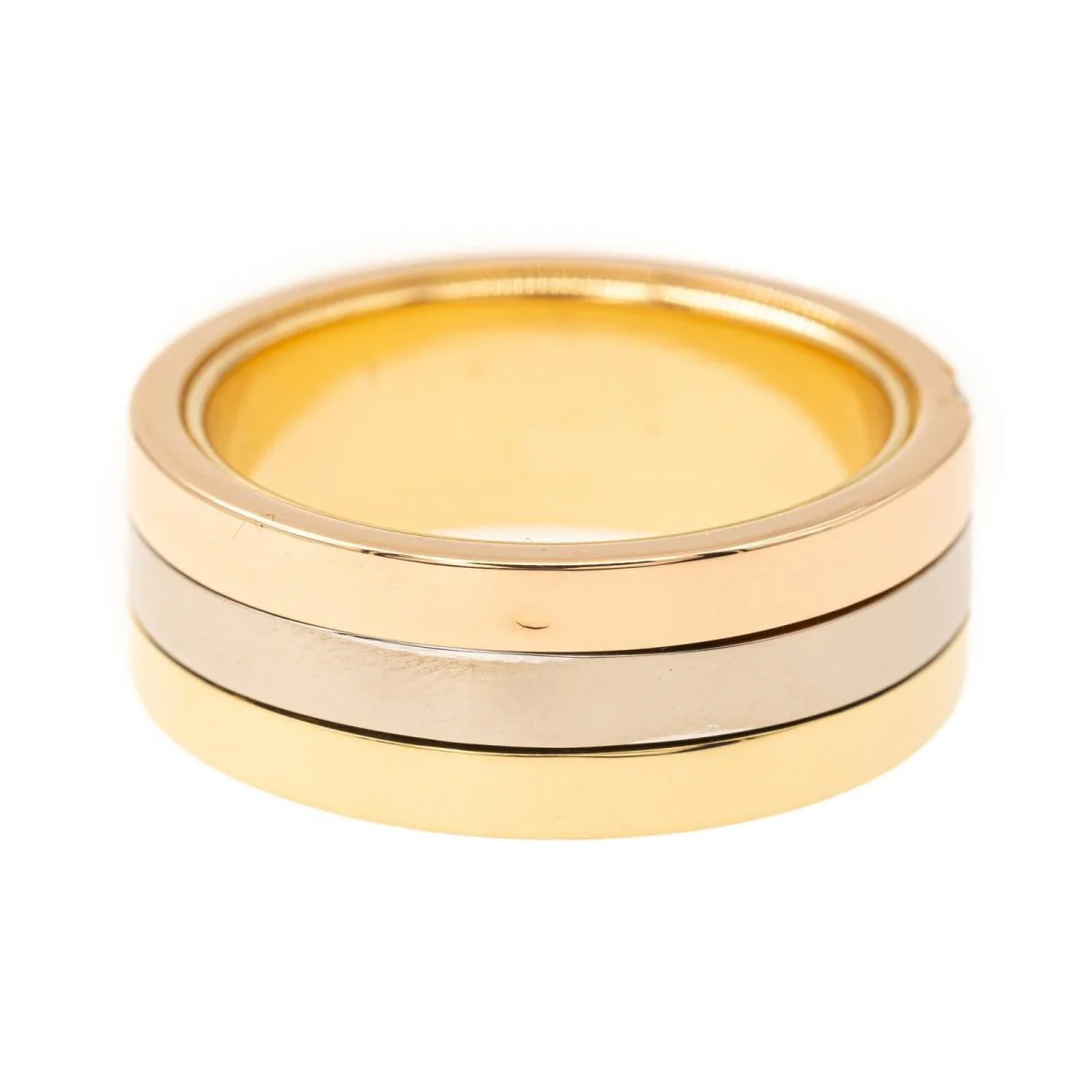Bague Bandeau en 3 ors et diamants - Image 5