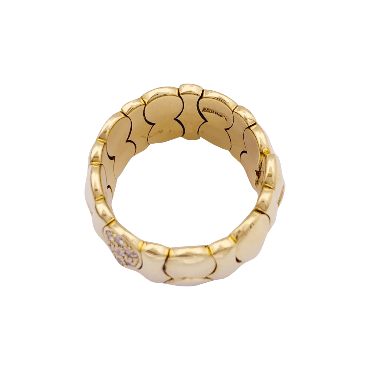 Bague en or jaune et diamants - Image 4
