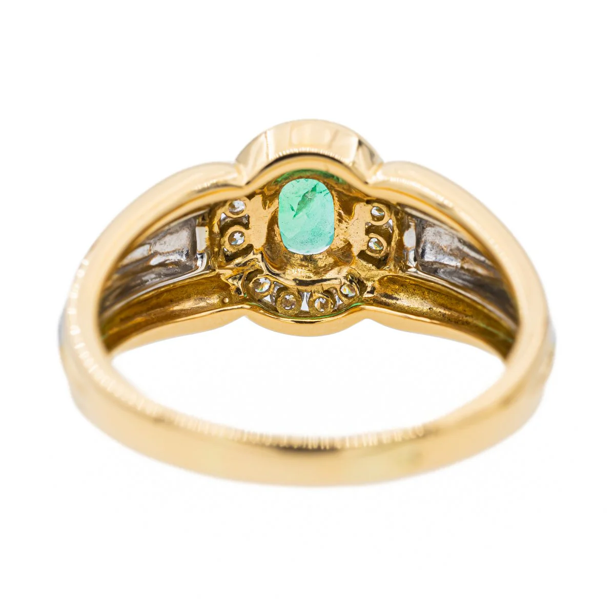 Bague Or jaune Emeraude - Image 5