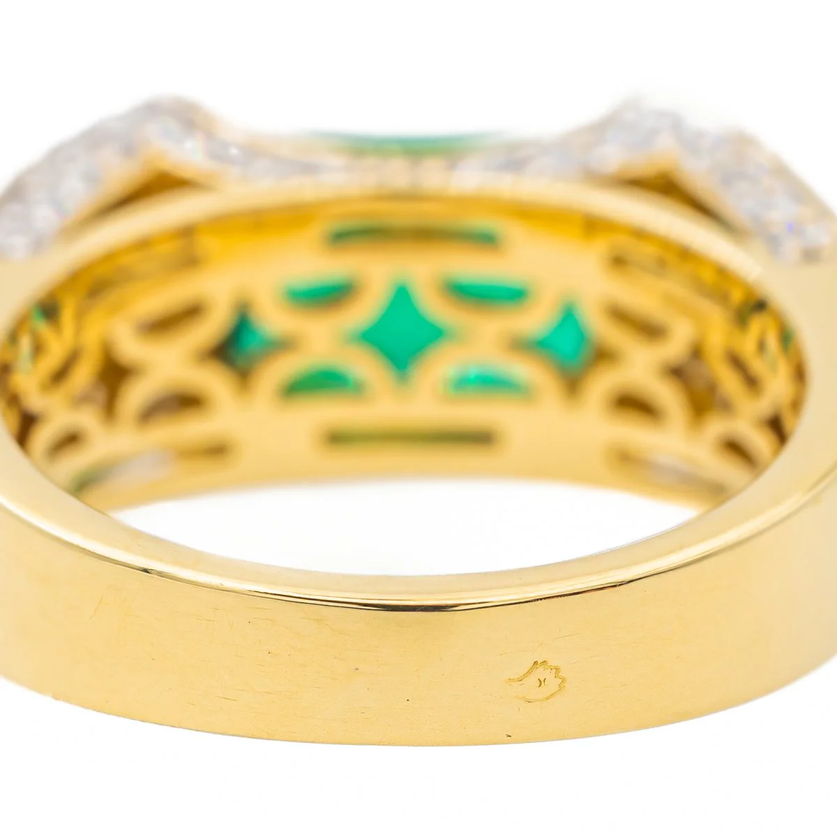 Bague Or jaune Emeraude - Image 7